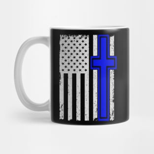 USA Flag Christian 4th of July Patriotic Mug
